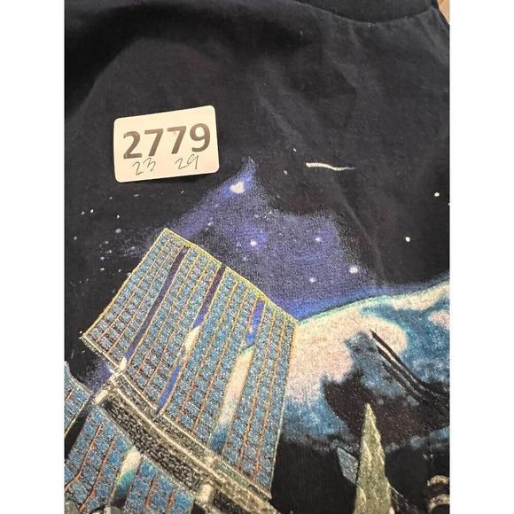 Wild Cotton Mens Blue T Shirt XL International Space Station Imax 3D Graphic Top - Picture 8 of 8